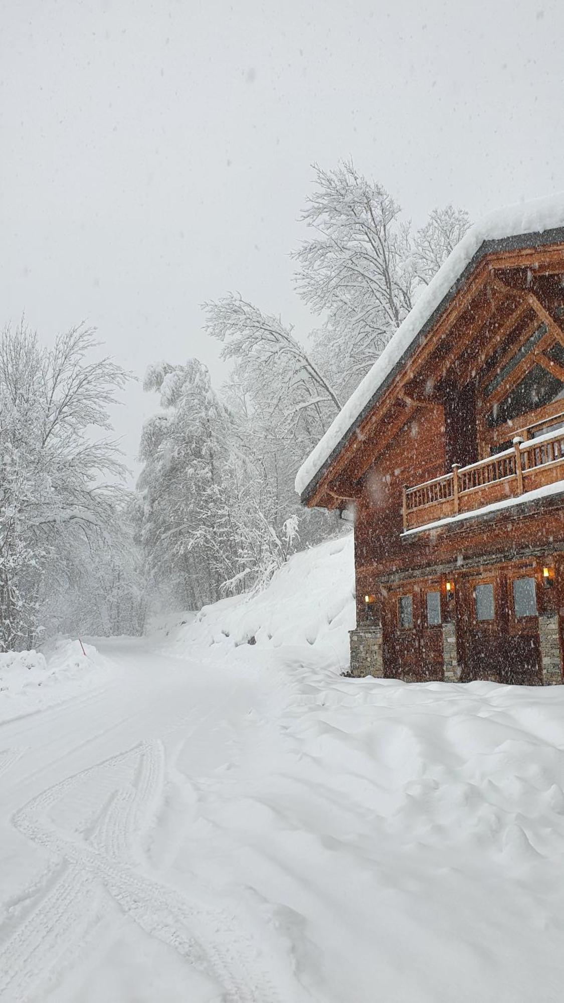 Chalet Entier 110M2 Avec Vue Et Sauna A 10 Min Des Pistes Sainte-Foy-Tarentaise Luaran gambar